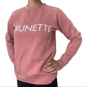 Brunette The Label Sweaters | Brunette The Label - Graphic Sweater | Pink